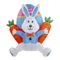 Northlight Inflatable LED Easter Bunny with Carrots Outdoor Décor - image 1