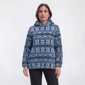 Womens Mountain Ridge Long Sleeve Sherpa Ikat Pullover Hoodie - image 1