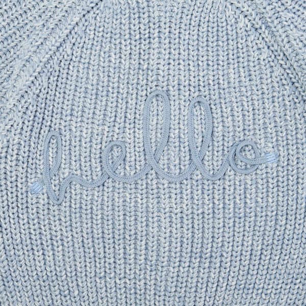 Baby Boy &#40;NB-12M&#41; Rock A Bye Baby&#174; Hello Cardigan Sweater - Blue