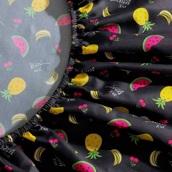 Betsey Johnson Betsey Fruits Toss Microfiber Sheet Set