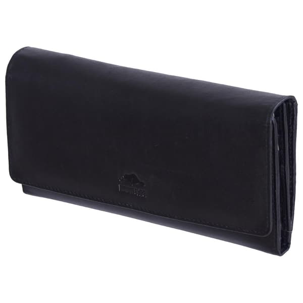 Womens Roots 73 Leather Checkbook Clutch Wallet