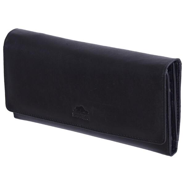 Womens Roots 73 Leather Checkbook Clutch Wallet - image 