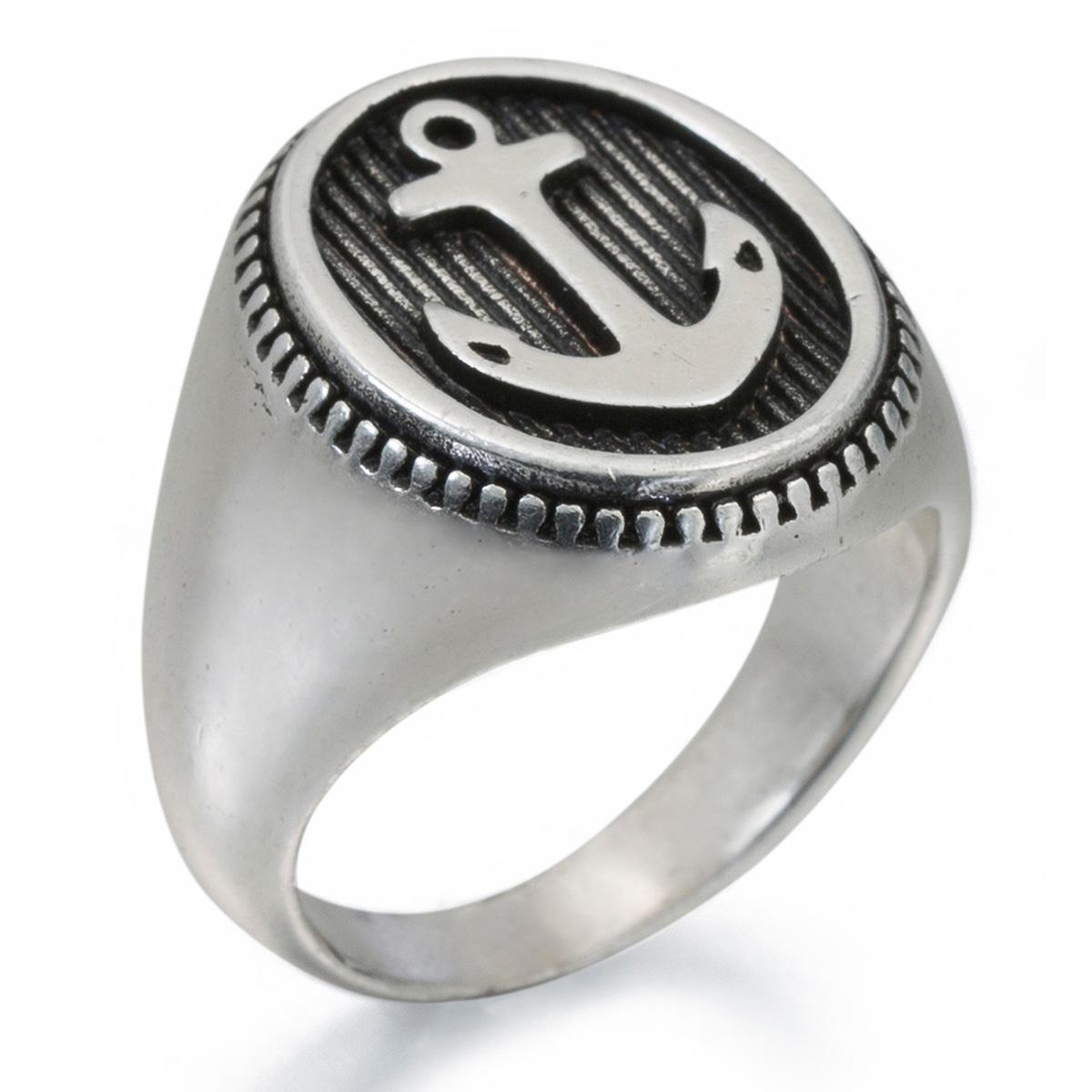 Mens Gentlemans Classics™ Stainless Steel Anchor Ring