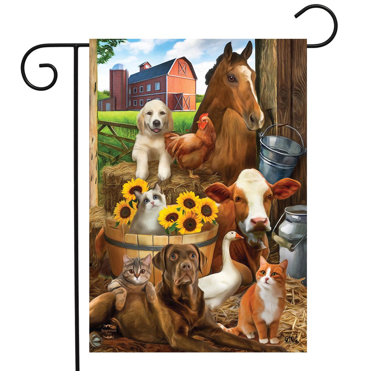 Briarwood Lane The Gang’s All Here Summer Garden Flag