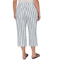 Plus Size Emaline Verde Grove I Stripe Pull On Capris - image 1