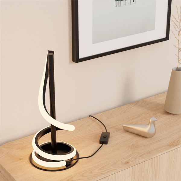 Infibrite Sculptural 16in. Curve LED Table Lamp