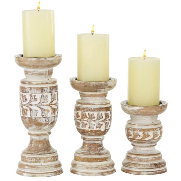 9th & Pike&#40;R&#41; Weathered Candle Holder - Set of 3
