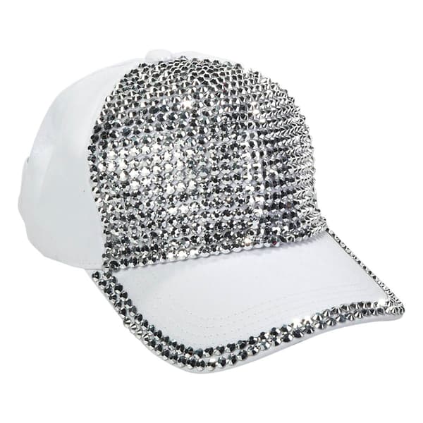 Womens Madd Hatter Bling and Stone Baseball Cap - image 