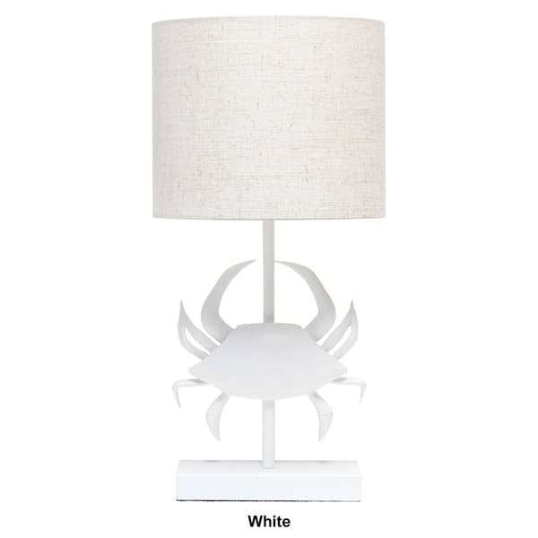 Simple Designs Shoreside Coastal Pinching Crab Table Lamp