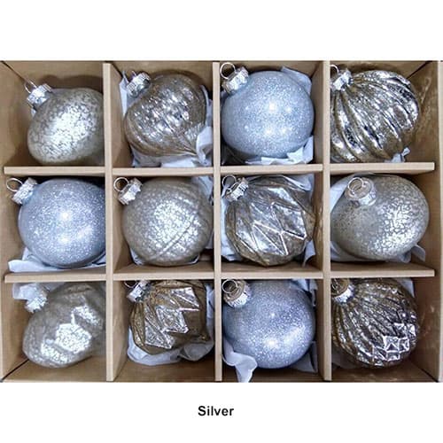 Northlight Seasonal 12pc. Distressed Glass Ornament Set