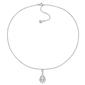 Gemstone Classics&#8482; Pearl & Diamond Accent Necklace - image 3