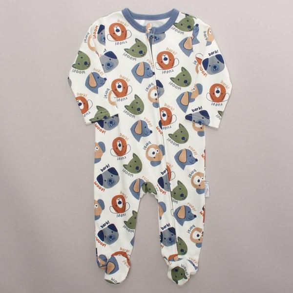 Baby Boy (NB-9M) Quiltex Puppy Basic Sleep N Play Sleeper - image 