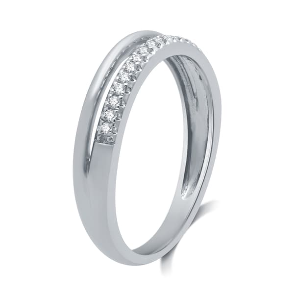 Endless Affection&#8482; 1/10ctw. Diamond Sterling Silver Split Band