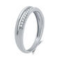 Endless Affection&#8482; 1/10ctw. Diamond Sterling Silver Split Band - image 3