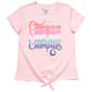 Girls &#40;7-16&#41; Champion&#40;R&#41; Short Sleeve Multi-Logo Tie Front Tee - image 1