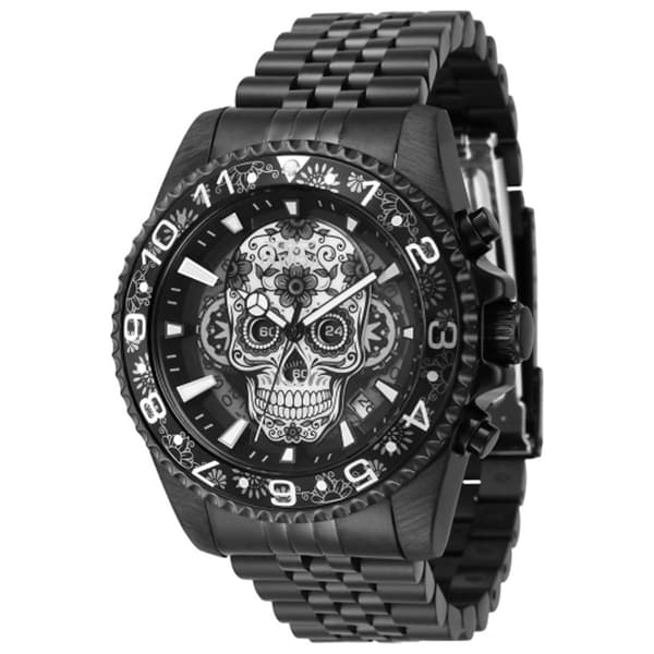 Mens Invicta Pro Diver Black/Silver/Grey Quartz Watch - 43753 - image 