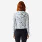 Juniors No Comment Floral Waffle Hoodie Jacket - image 3