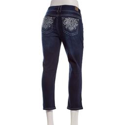 Juniors Wallflower Bling Cropped Curvy Jeans