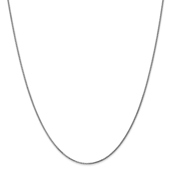 Gold Classics&#40;tm&#41; 1mm. 14k White Diamond Cut Spiga Necklace - image 