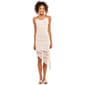 Juniors No Comment Coastal Lace Asymmetrical Slip Sheath Dress - image 1
