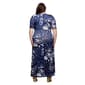 Plus Size 24/7 Comfort Apparel Purple Floral A-Line Maxi Dress - image 3