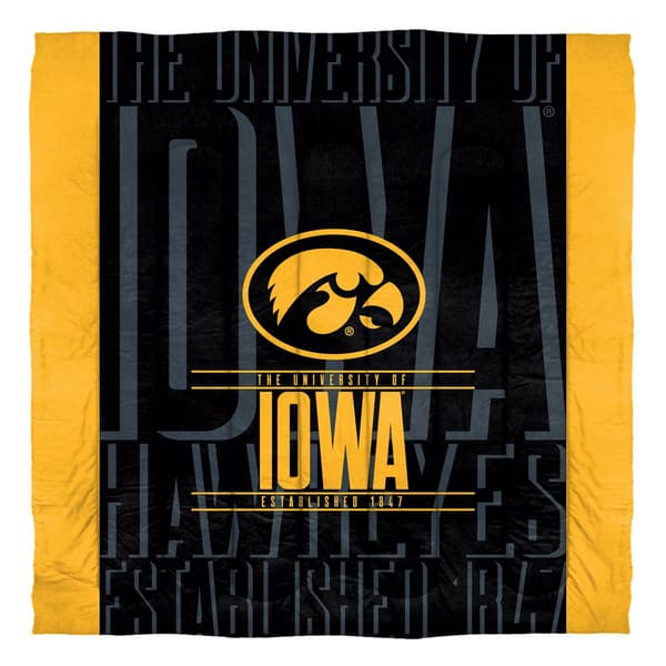 Northwest Iowa Hawkeyes Modern Take Full/Queen Comforter Set