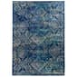 Linon Emerald Navy Detailed Area Rug - 6x9 - image 1