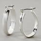 Design Collection Silver U-Shape  Polished Hoop Earrings - image 1