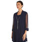 Plus Size R&amp;M Richards Jacquard Glitter Jacket Dress - image 3