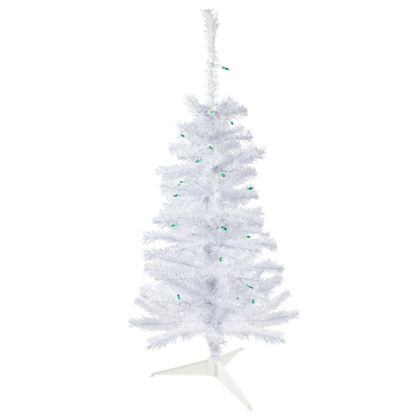 Northlight 3ft. Pre-Lit Slim Woodbury White Pine Christmas Tree