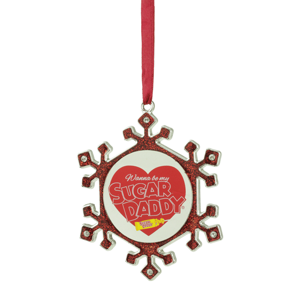 Northlight Snowflake Sugar Daddy Candy Logo Christmas Ornament - image 