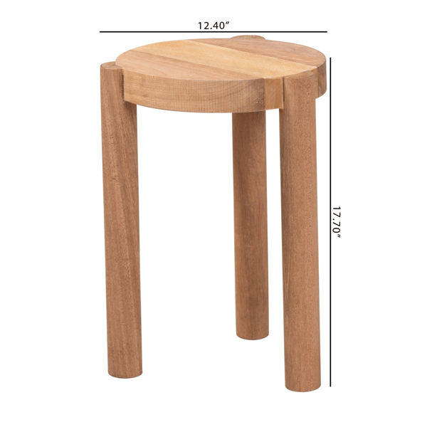 bali & pari Shadi Acacia Wood Multipurpose Accent Stool