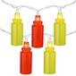 Northlight Seasonal 6ft. Ketchup &amp; Mustard Bottle Patio Light Set - image 1