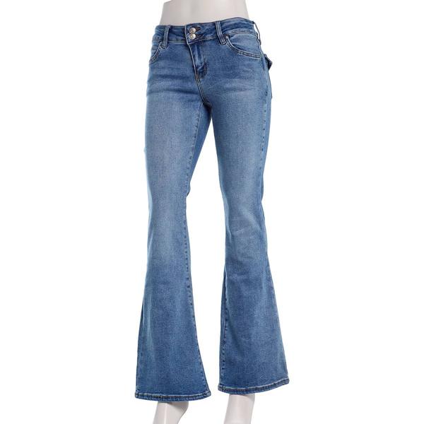 Juniors YMI® Taylor 2 Button Low Rise Flare Jeans - image 