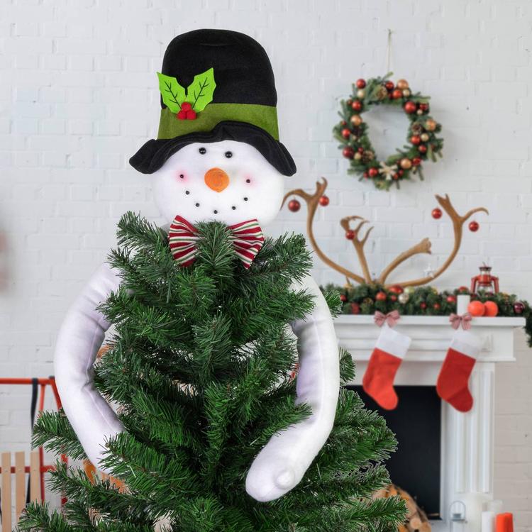 Northlight Seasonal 25in. Plush Snowman Christmas Tree Topper