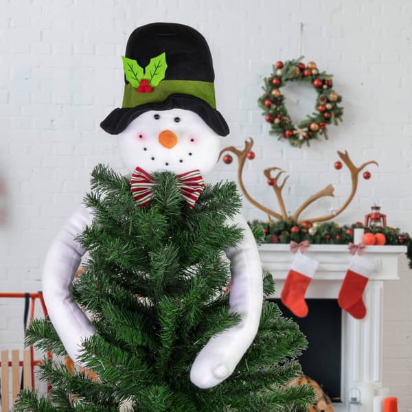 Northlight Seasonal 25in. Plush Snowman Christmas Tree Topper