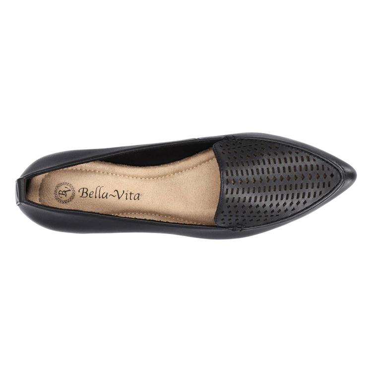 Womens Bella Vita Alessi Perf Pointed Toe Flats