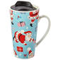Godinger 18oz. Retro Santa Travel Mug - image 1