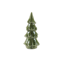 Melrose Scalloped Ceramic Pine Tree - Set of 3