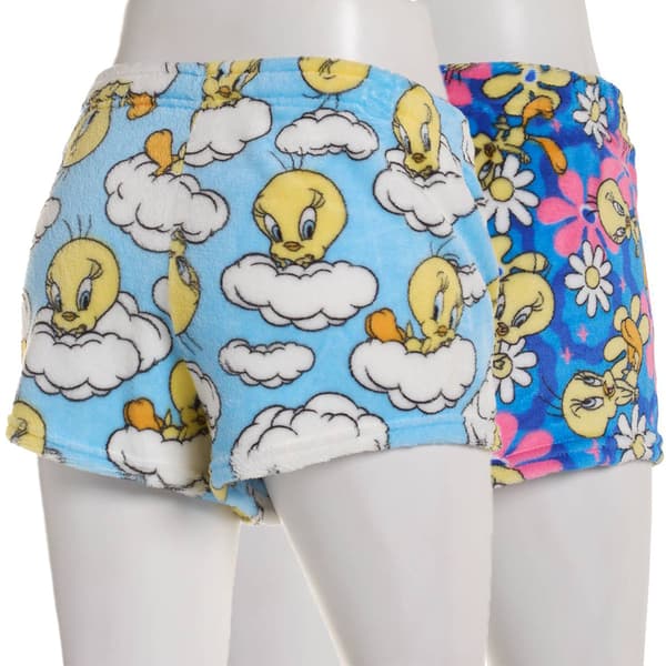 Womens Looney Tunes Tweety 2 pk. Plush Pajama Shorts