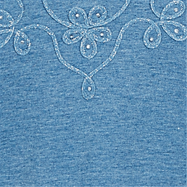 Petite Alfred Dunner Provence Floral Soutache Henley Blouse