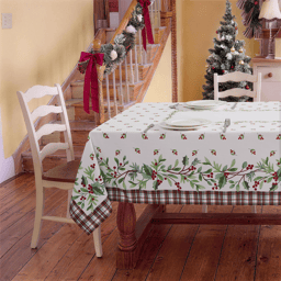 Avanti Holly Plaid Tablecloth