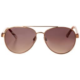 Womens Nine West Bronze Aviator Sunglasses