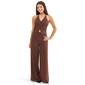 Juniors Madden Girl Knit Halter Button Front Vest Jumpsuit - image 2