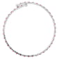 Athra Fine Silver Plated Red & White Crystal Coil Bracelet - image 2