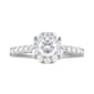 Nova Star&#174; White Gold Lab Grown Diamond Halo Engagement Ring - image 2