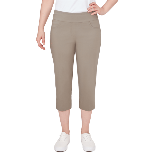 Plus Size Ruby Rd. Key Items Detailed Hem Millenium Tech Pull On - image 