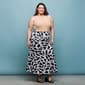 Plus Size 24/7 Comfort Apparel Geo Print  A Line Maxi Skirt - image 5
