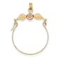 Gold Classics(tm) 14kt. Leaves & Flower Charm Holder - image 1
