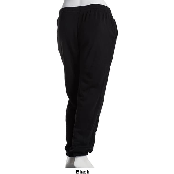 Juniors Plus Moral Society Solid Basic Fleece Joggers